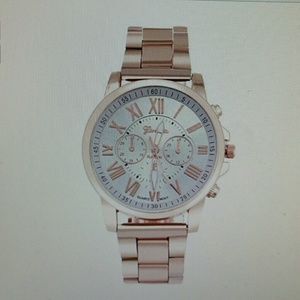 Rose gold watch